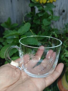 Star Dustby C G Quartzex Crystal Punch Cups (12) Bowl Sold Seperate